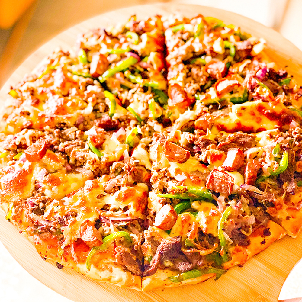 deluxe beef pizza