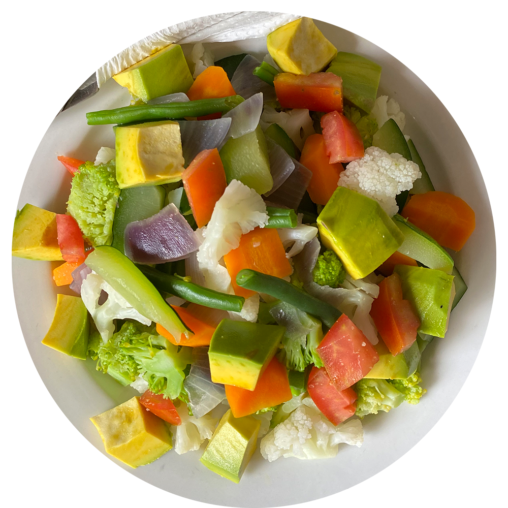 steamed vegetables